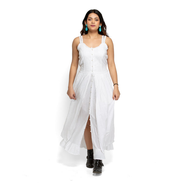 Women's full length A-line dress | WomensFashionFun