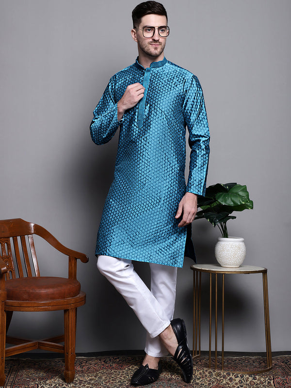 Woven Design Kurta with Pyjamas | WomensFashionFun.com