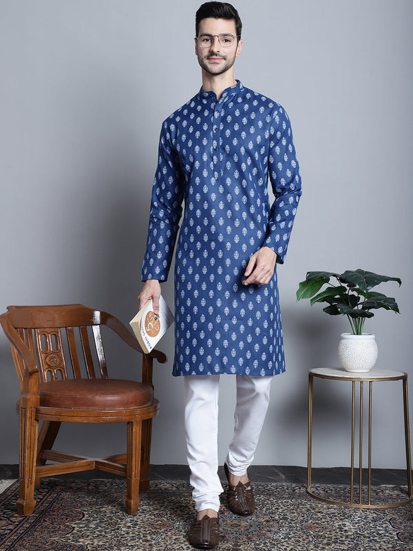 Men's Cotton Floral printed kurta Pyjama | WomensFashionFun.com