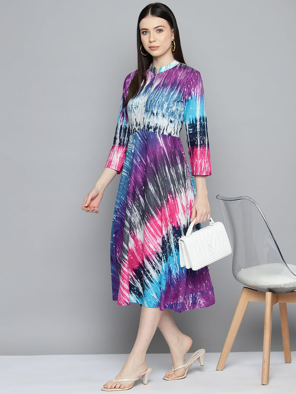 Ombre effect flaired dress  | WomensFashionFun