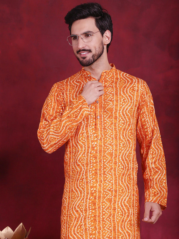 Men's Bandhani Printed Kurtas. | WomensFashionFun.com