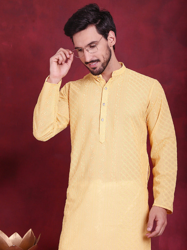 Men's Chikankari Embroidered Kurtas. | WomensFashionFun.com