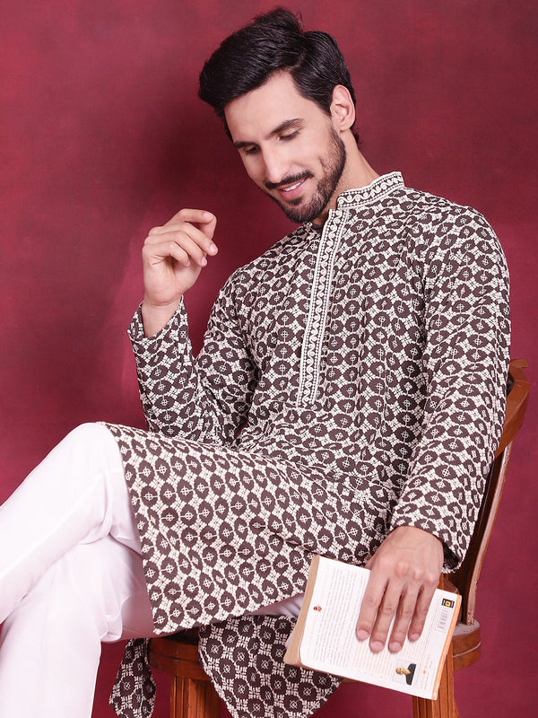 Men's Sequins Embroidered Kurtas | WomensFashionFun.com