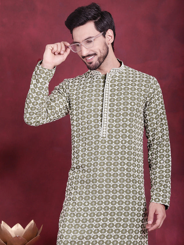 Men's Sequins Embroidered Kurtas | WomensFashionFun.com