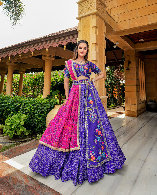 Women Heavy Summer Cool With Embroidery Lehenga Choli Set