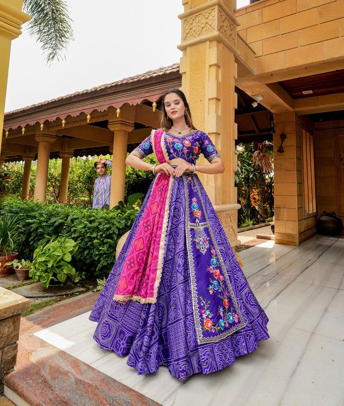 Women Heavy Summer Cool With Embroidery Lehenga Choli Set