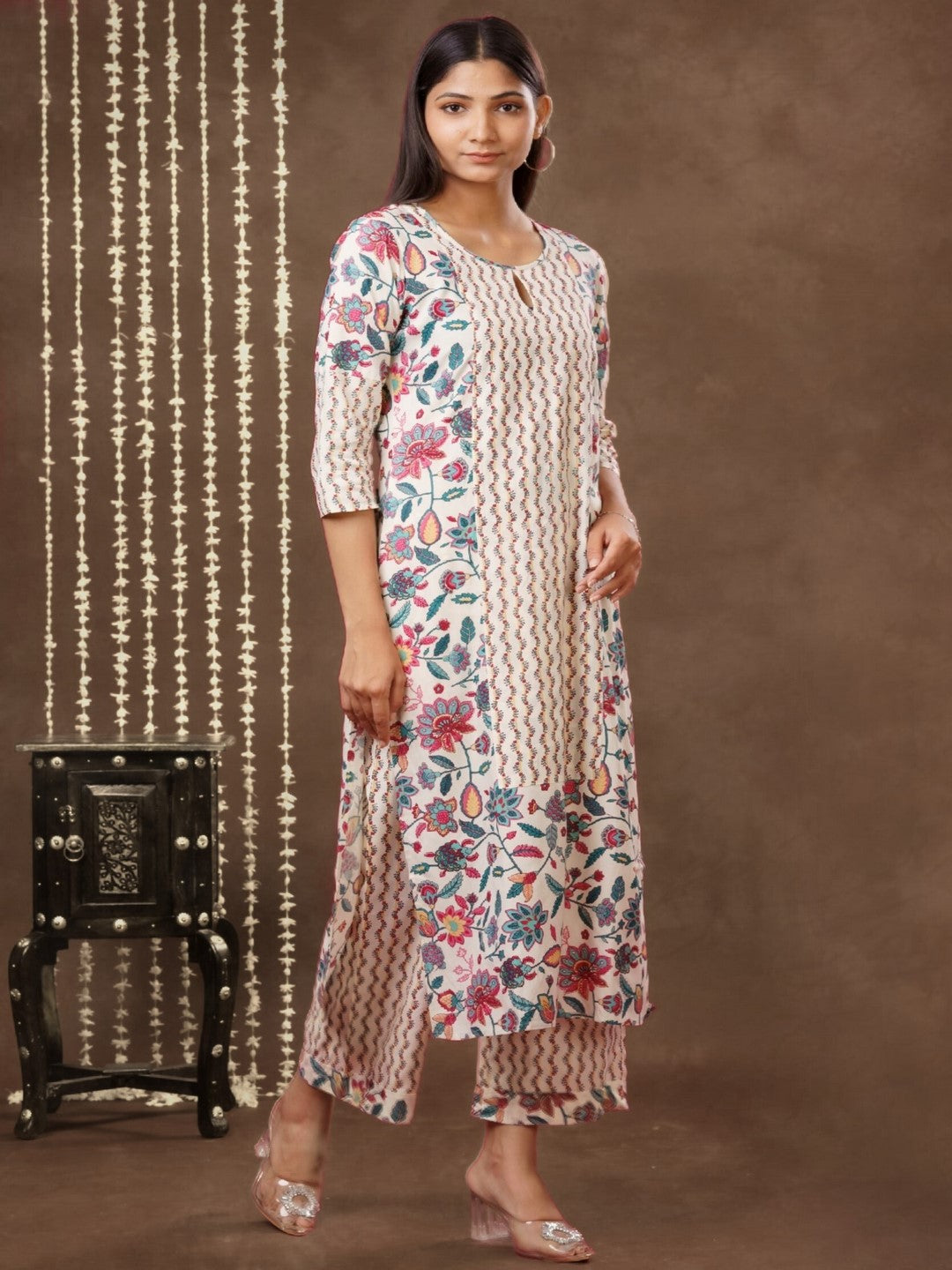 Printed Cotton Kurta Bottom Set