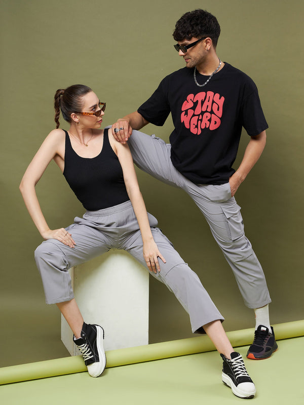 Unisex Grey Parachute Cargo Pants | WomensFashionFun.com