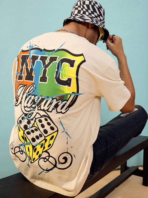 Unisex Beige NYC Oversize T-Shirt | WomensFashionFun.com