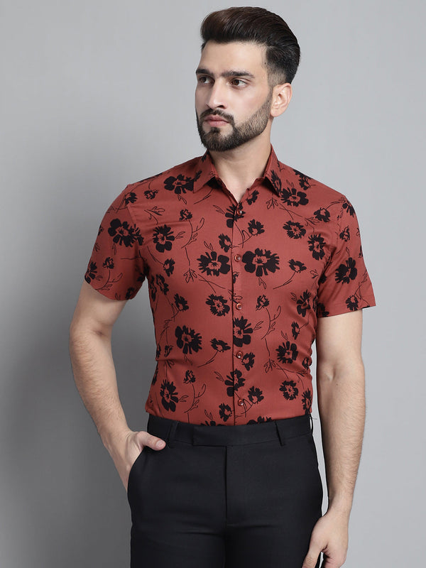 Men's Floral Printed Formal Shirt | WomensFashionFun.com