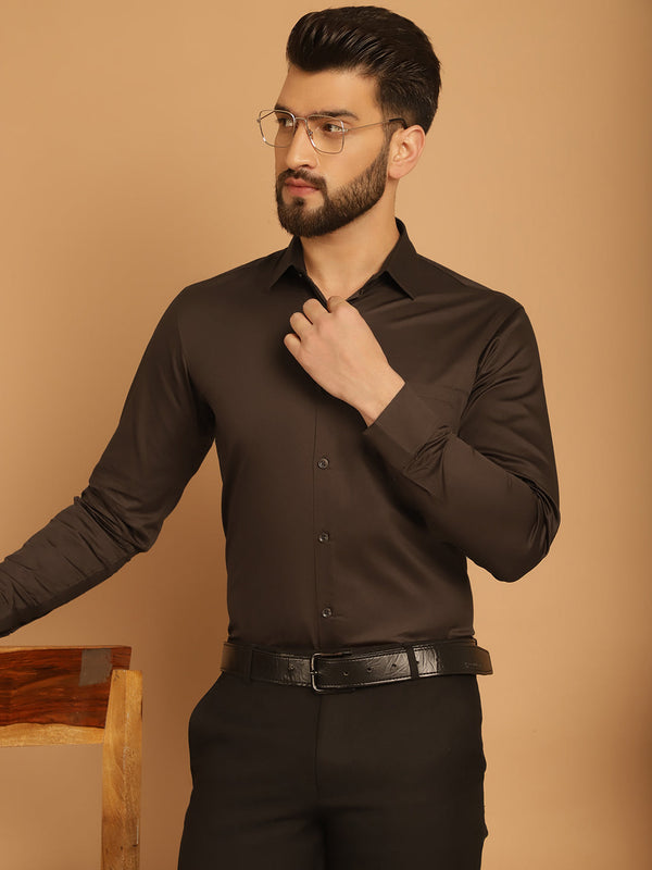 Men's Cotton Solid Formal Shirt  | WomensFashionFun