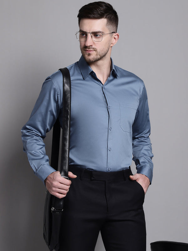 Men's Cotton Solid Formal Shirt | WomensFashionFun.com