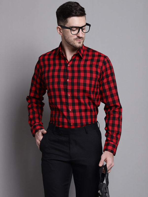 Men's Buffalo Check Formal Shirt | WomensFashionFun.com