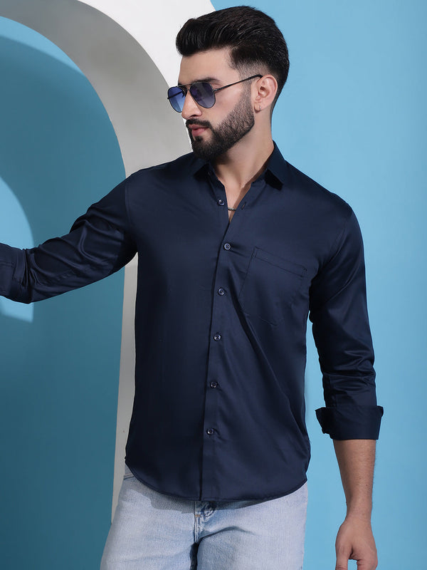 Men's Cotton Solid Casual Shirt | WomensFashionFun