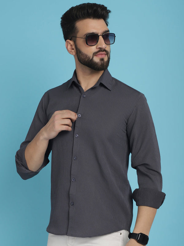 Striped Casual Shirt for Men's  | WomensFashionFun