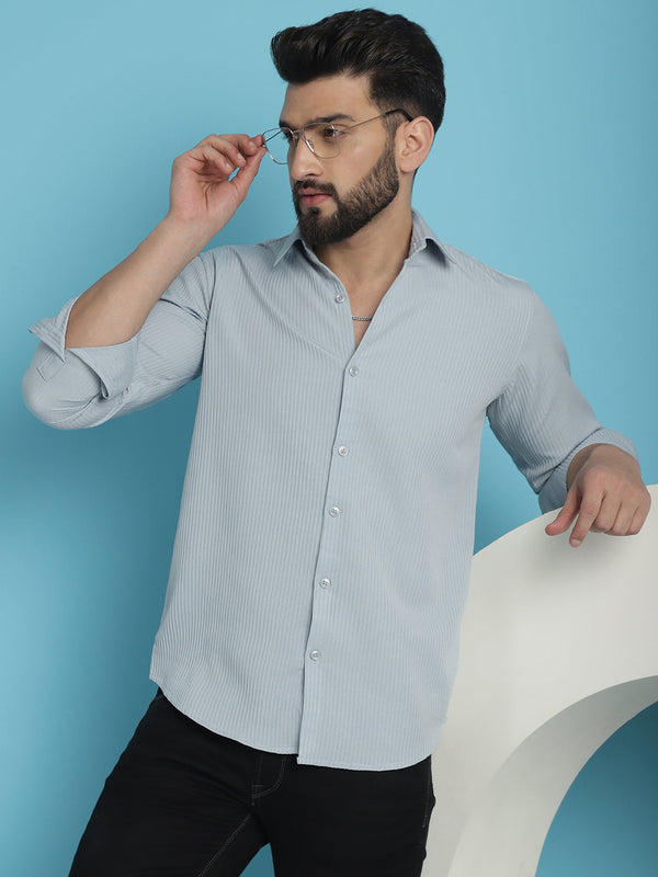 Striped Casual Shirt for Men's  | WomensFashionFun