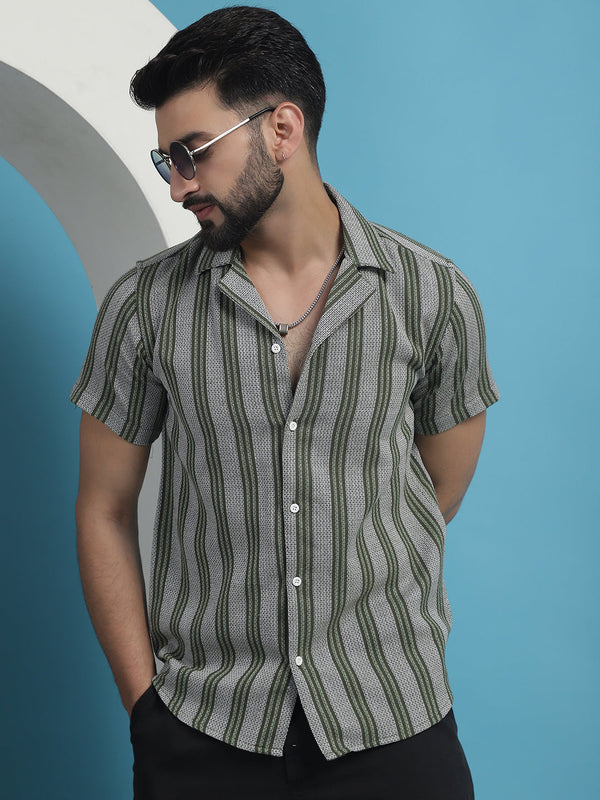 Printed Half Sleeve Cotton Shirt for Men | WomensFashionFun