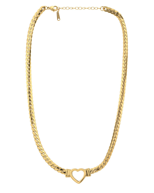 Gold Plated With Heart Necklace For Women | womensfashionfun