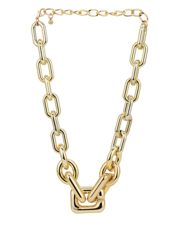 Gold Plated Link Necklace For Women | womensfashionfun