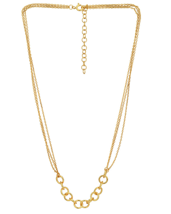 18Kt Gold Plated Double Chain Link Necklace | womensfashionfun