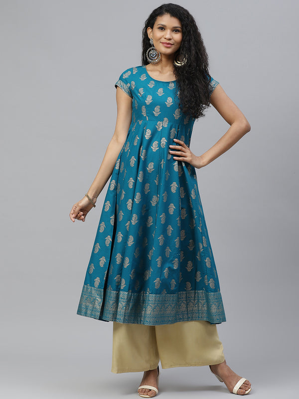 Women Cotton Stylish Anarkali kurta | WomensFashionFun.com