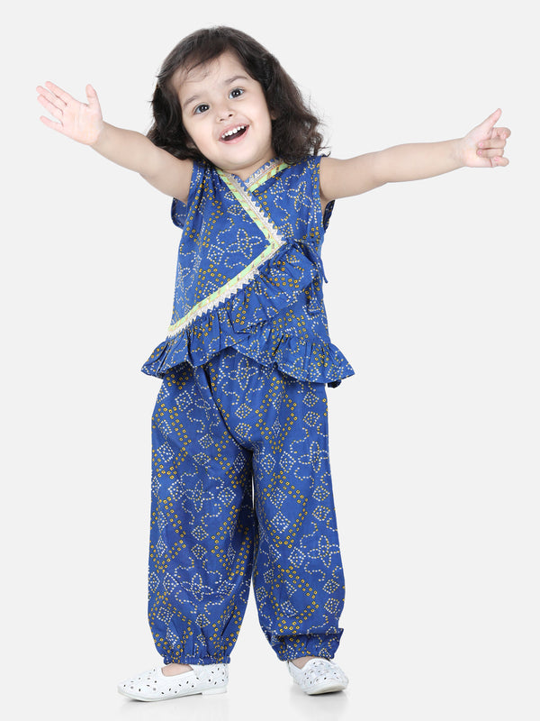 Cotton Top With Harem For Girls- Blue | WomensFashionFun