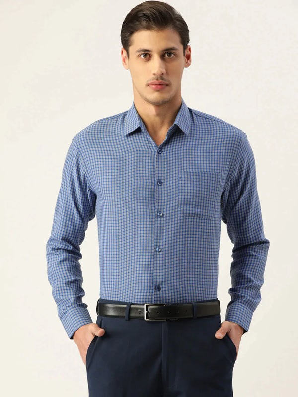 Men's Cotton Checked Formal Shirts | WomensfashionFun.com