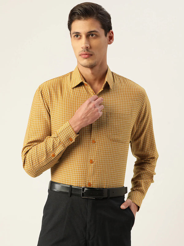 Men's Cotton Checked Formal Shirts | WomensfashionFun.com