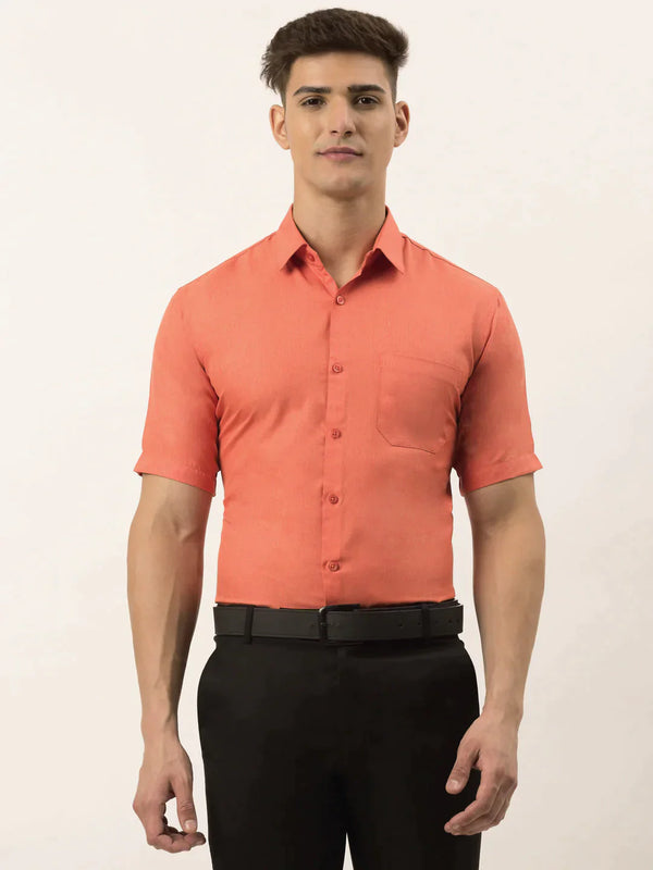 Men's Cotton Solid Half Sleeve Formal Shirts | WomensfashionFun.com