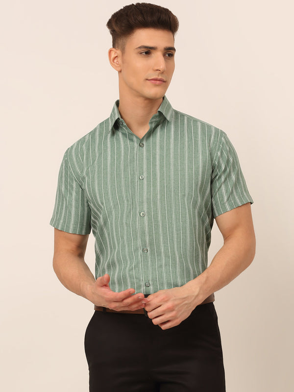 Men's Cotton Striped Formal Shirts | WomensfashionFun.com