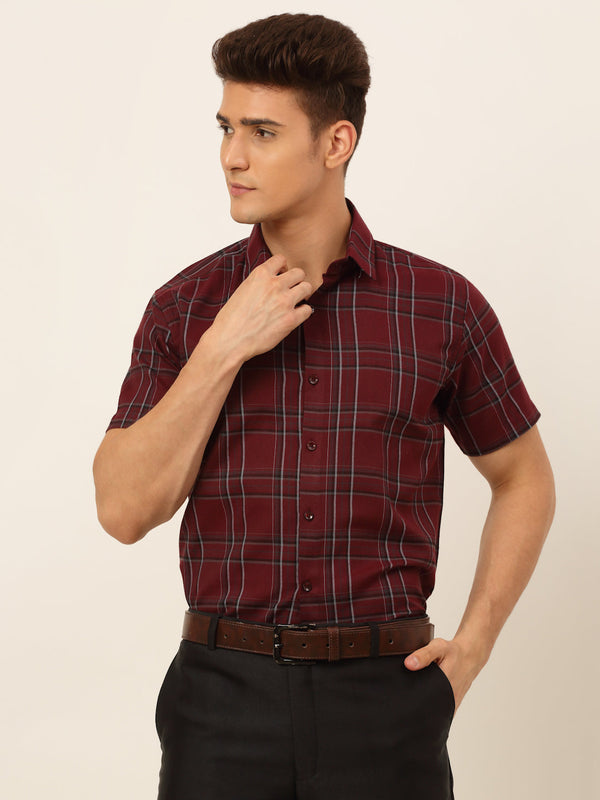 Men's Cotton Checked Formal Shirts | WomensfashionFun.com