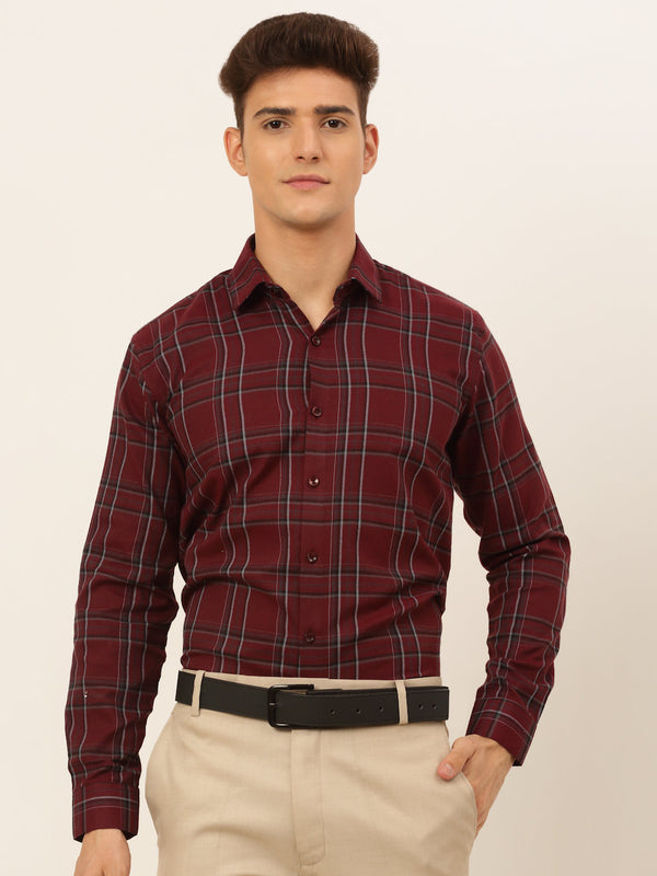 Men's Cotton Checked Formal Shirts | WomensfashionFun.com