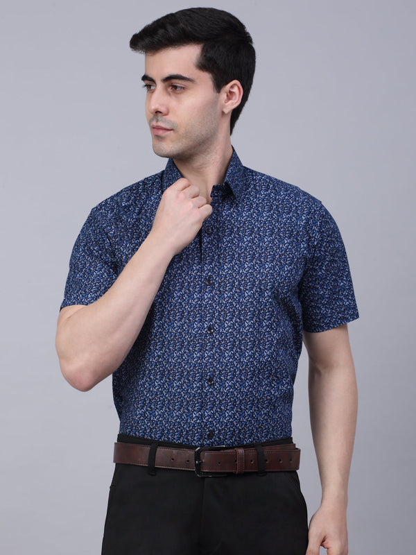 Men's Cotton Half Sleeve Printed Formal Shirts | WomensfashionFun.com